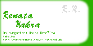 renata makra business card